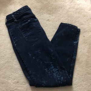 acid wash skinny jeans
